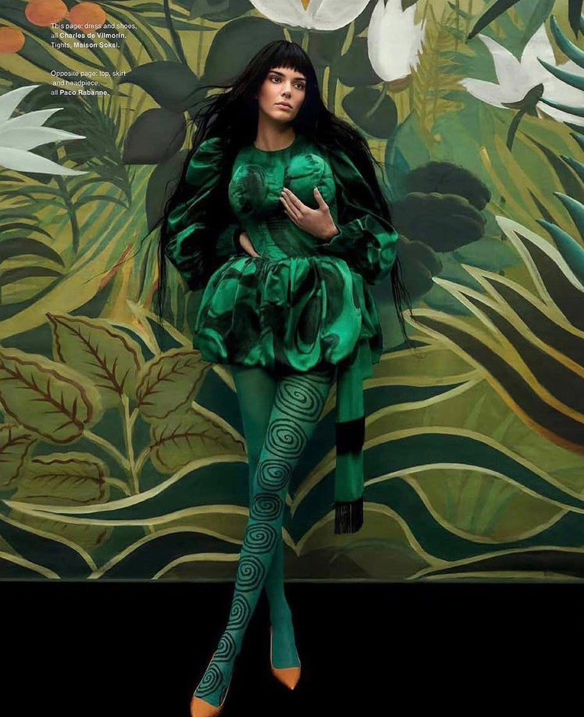 KENDALL JENNER WEARING ‘WORMHOLE’ TIGHTS FOR VOGUE HONG KONG