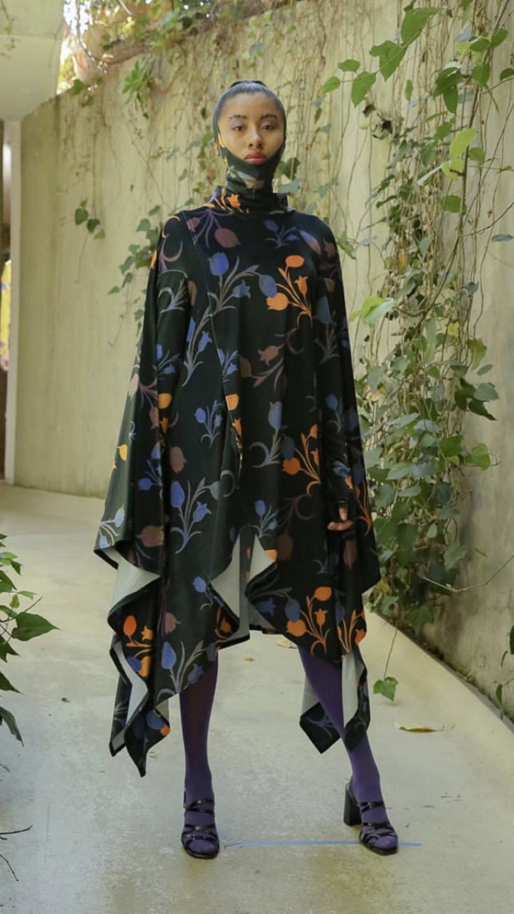 BARRAGÁN FW19 runway wearing Maison Soksi FOR NYFW