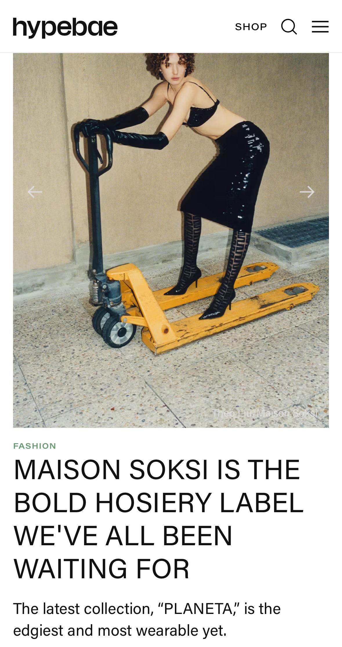 HYPEBAE FEATURING MAISON SOKSI