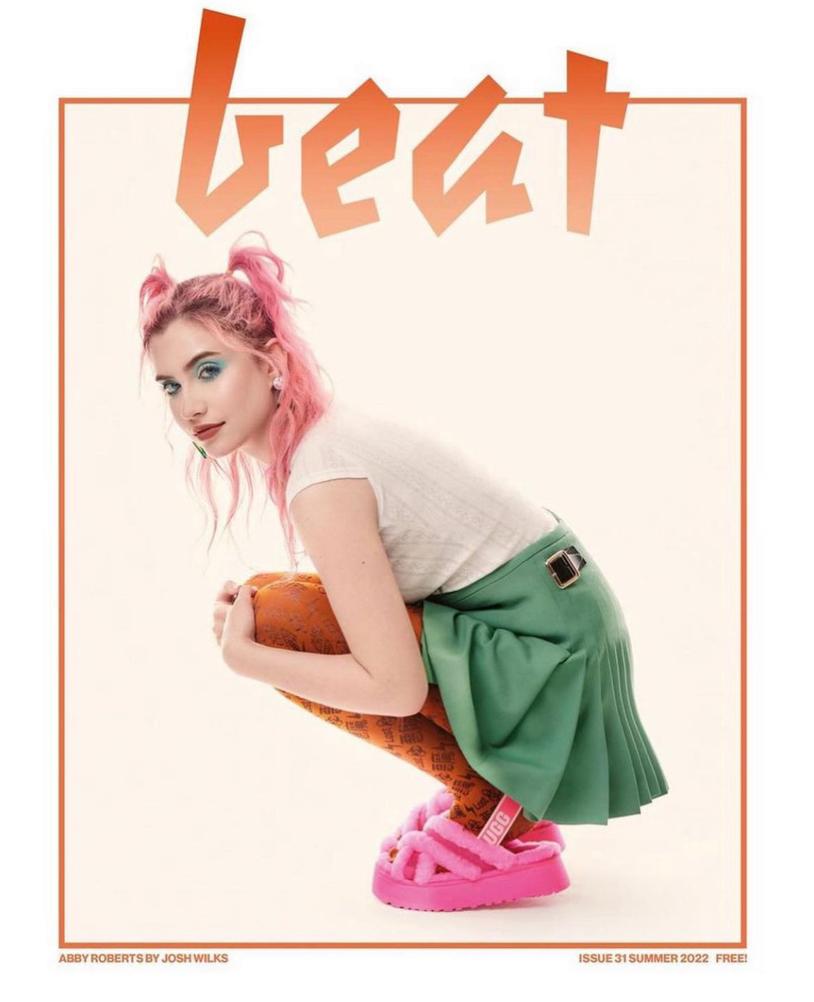 ABBY ROBERTS WEARING ‘LOST’ TIGHTS FOR BEAT MAGAZINE