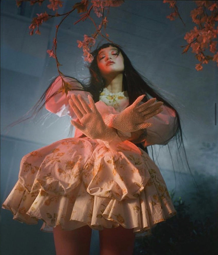 YUKA MANNAMI WEARING ‘POMME FRITES’ TIGHTS FOR NUMERO TOKYO NO.126