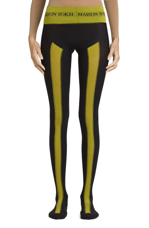 22q11 – Yellow, Black Tights