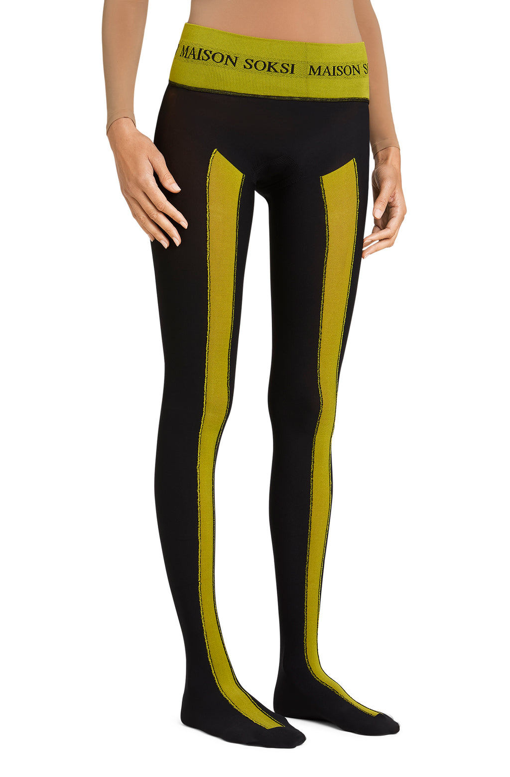 22q11 – Yellow, Black Tights