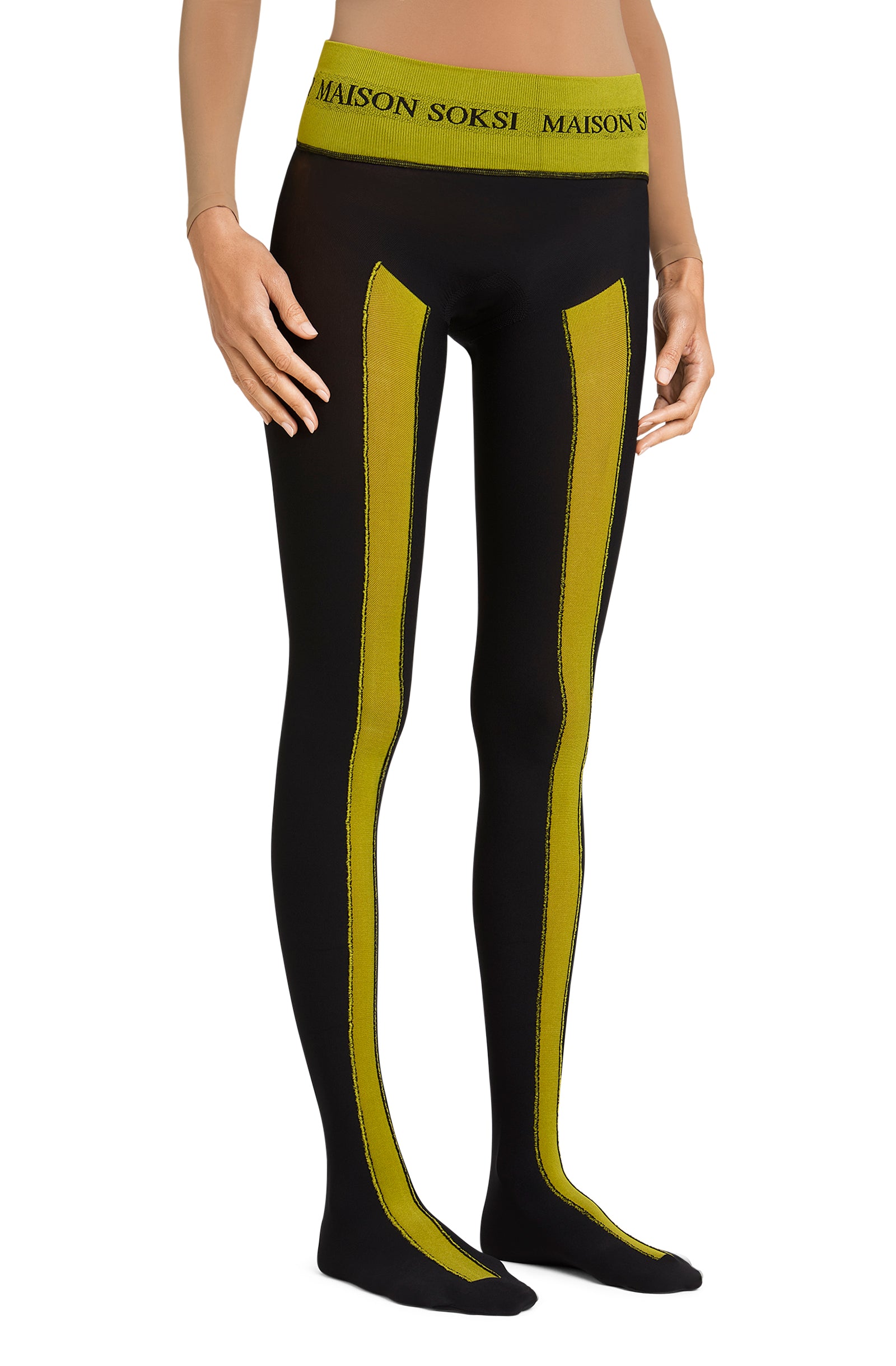 22q11 – Yellow, Black Tights