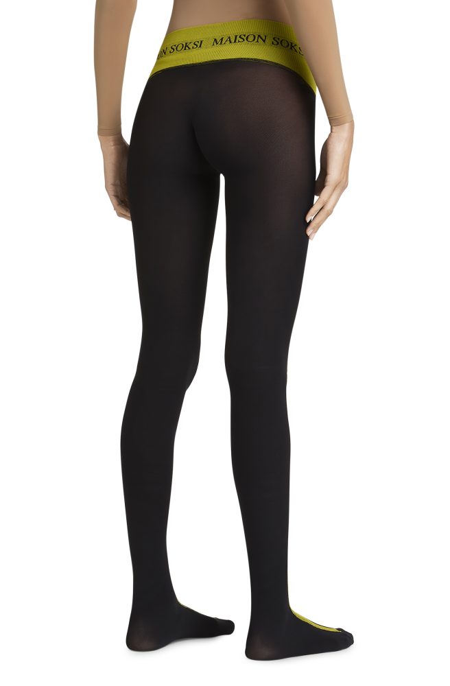 22q11 – Yellow, Black Tights