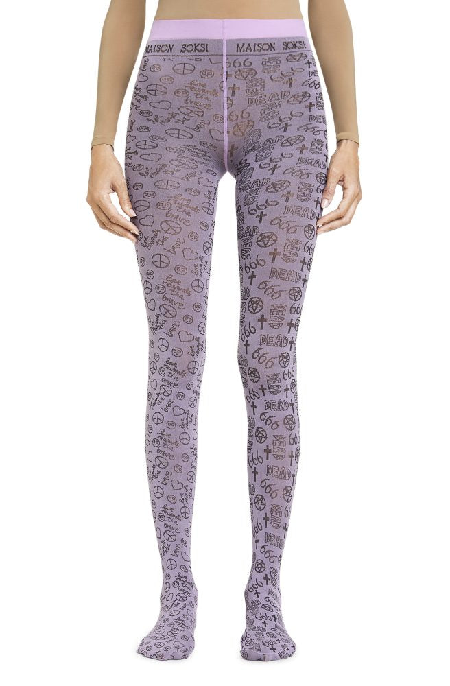 666 – Moderate Purple Tights