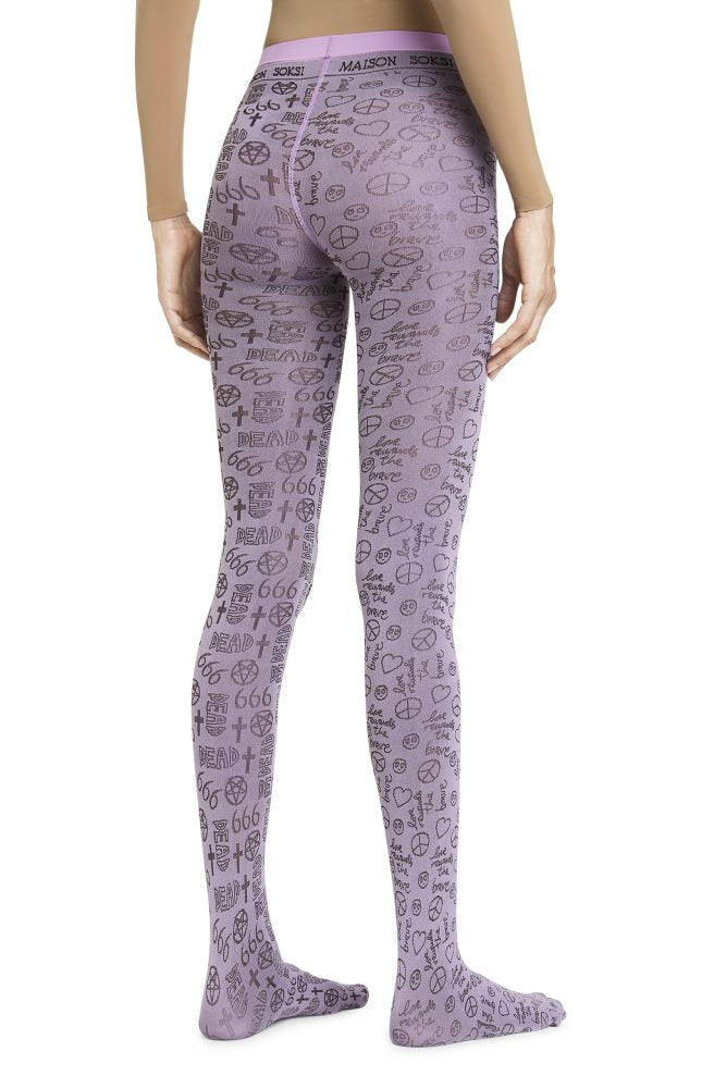666 – Moderate Purple Tights
