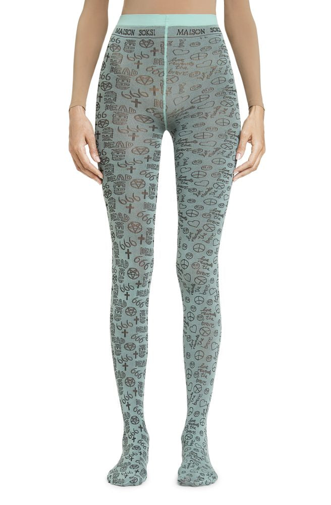 666 – Sage Green Tights