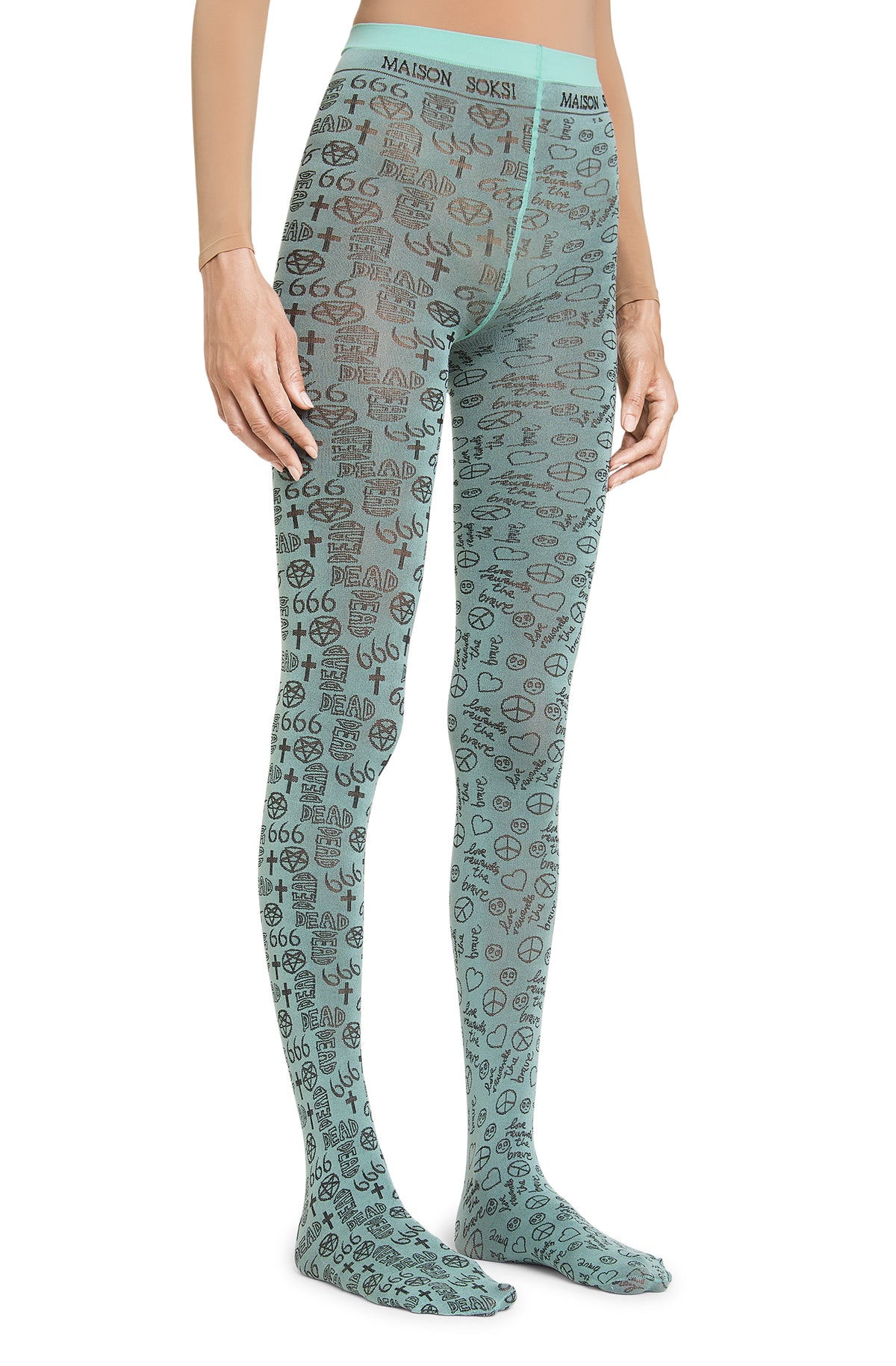 666 – Sage Green Tights