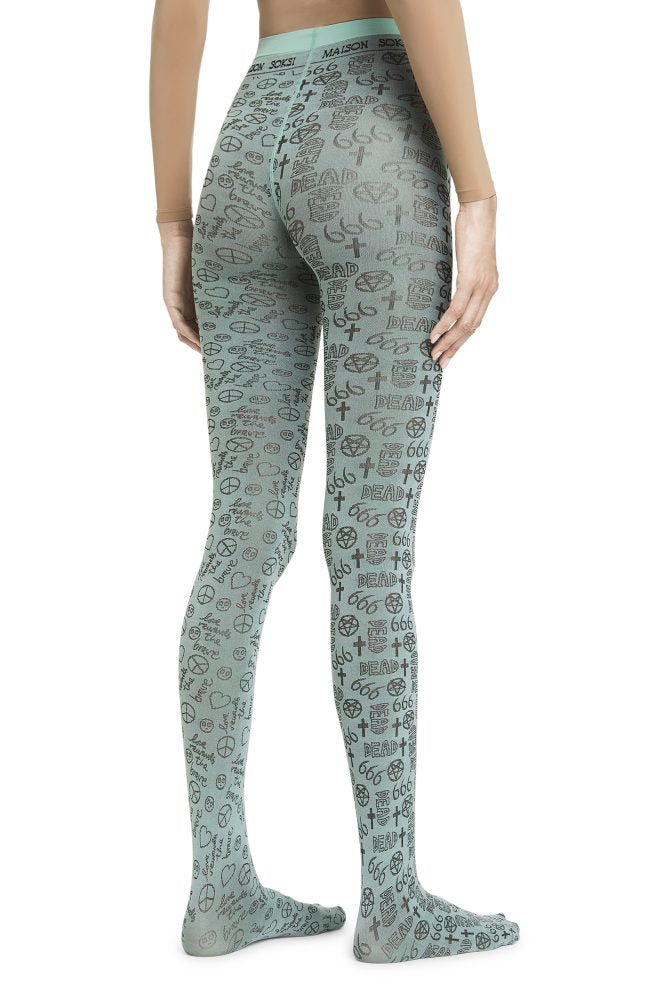 666 – Sage Green Tights