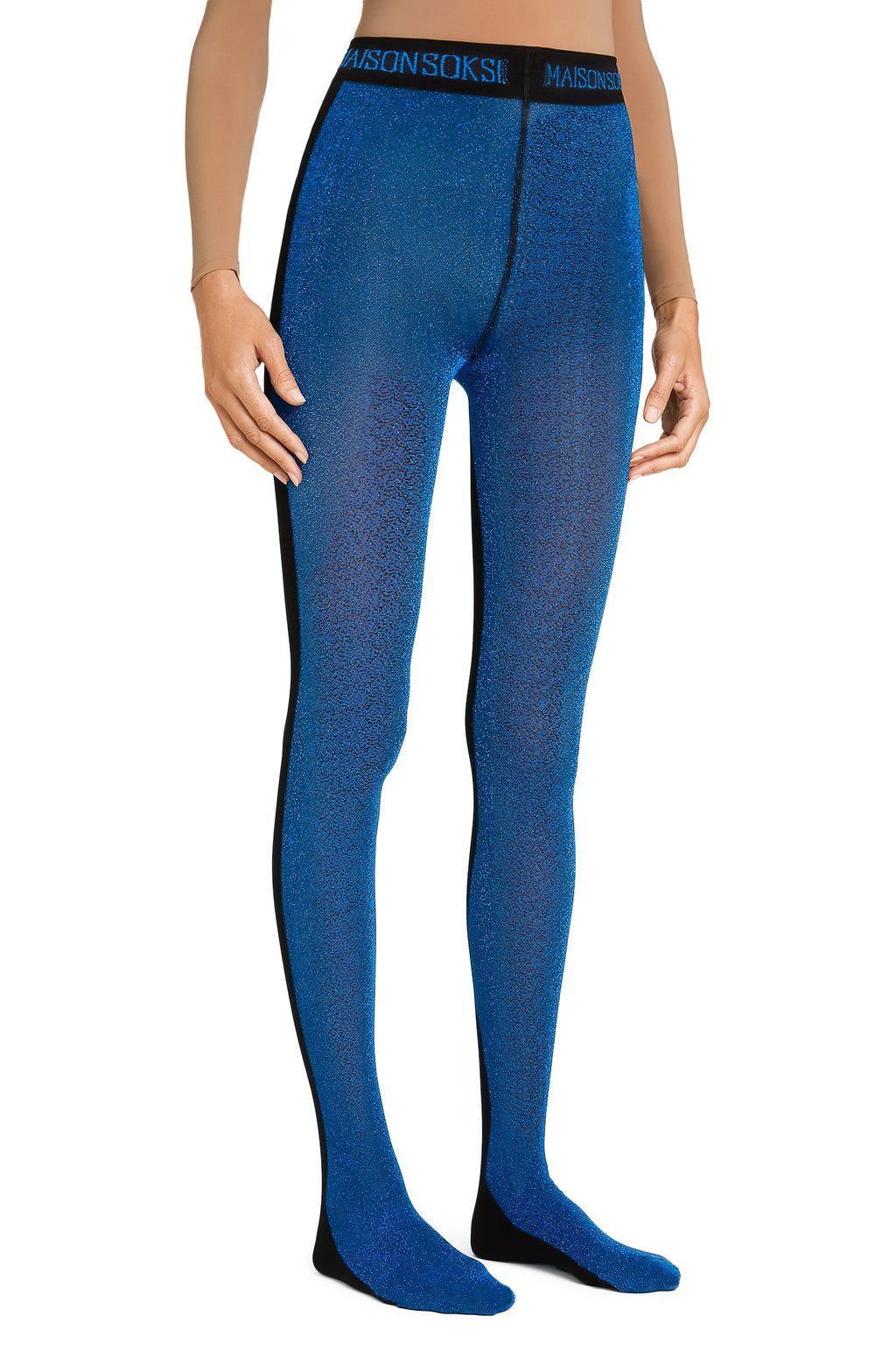 No Soul – Electric Blue, Black Tights