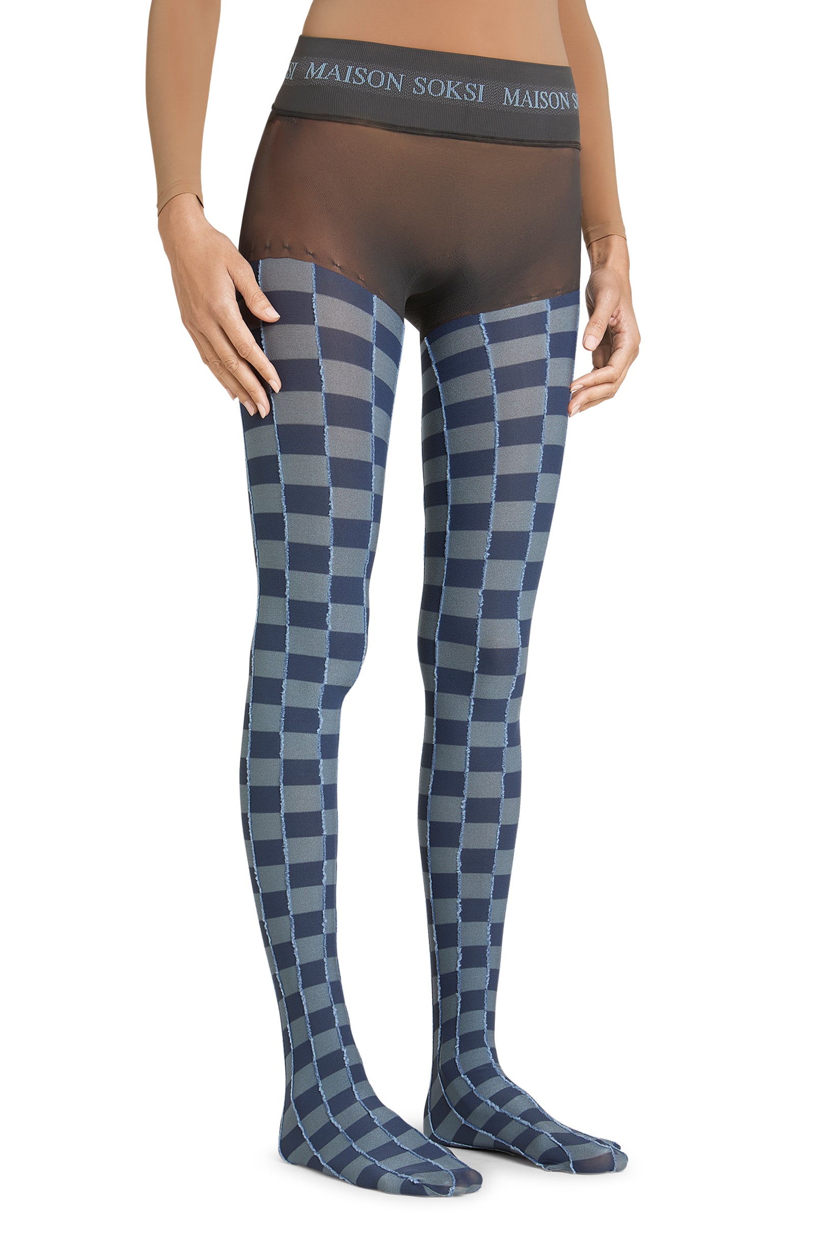 Alienation – Grey, Blue Tights