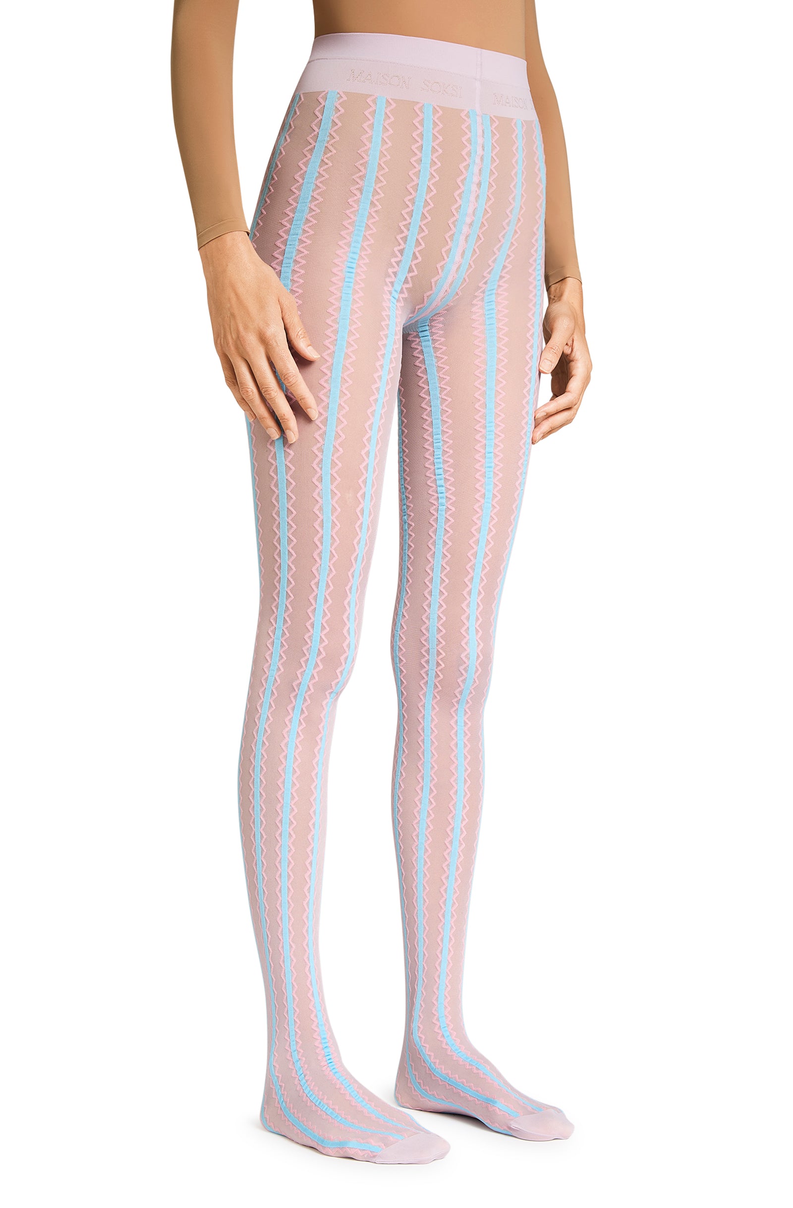 Antoinette – Pink, Light Blue, Light Purple Tights