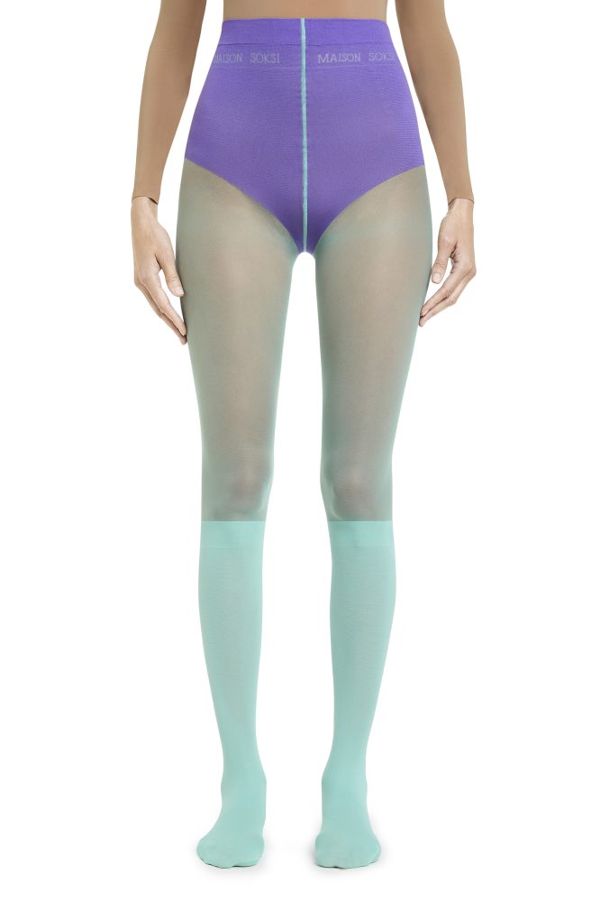 Astral – Aquamarine, Purple Tights