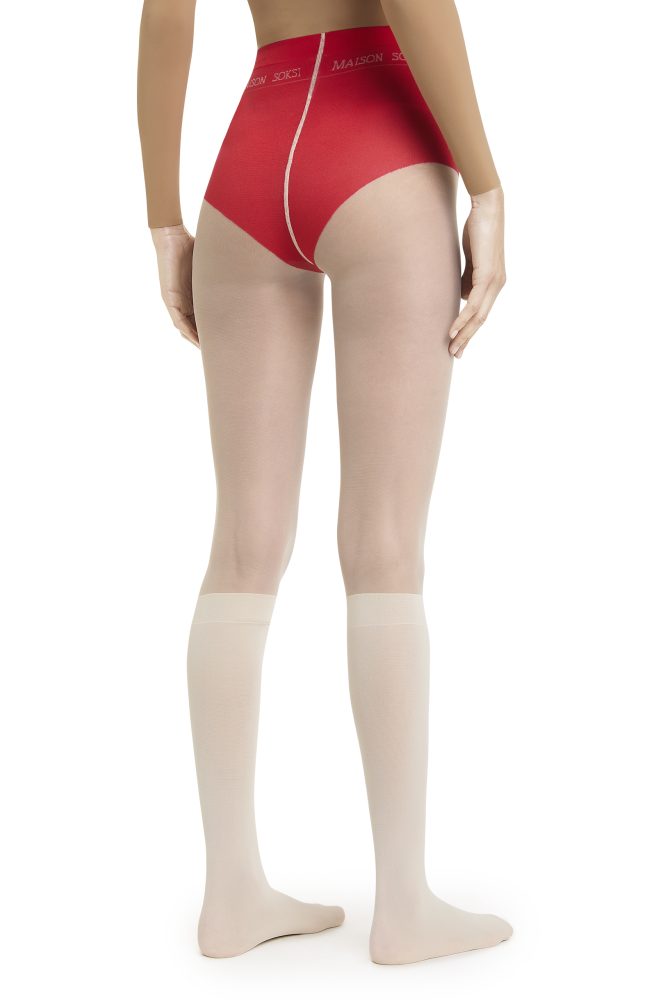 Astral – Cream, Red Tights