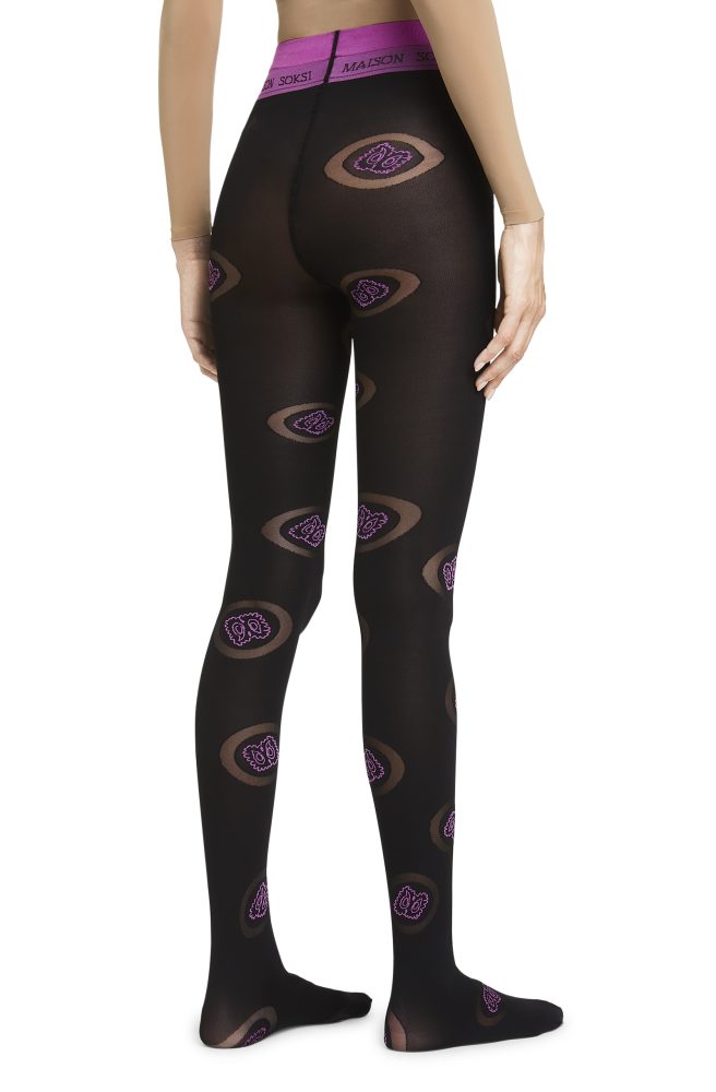 Bandana Circle – Black, Cyclamen Tights