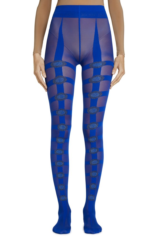 Breakfast at Tiffany’s – Blue, Grey Sky Tights