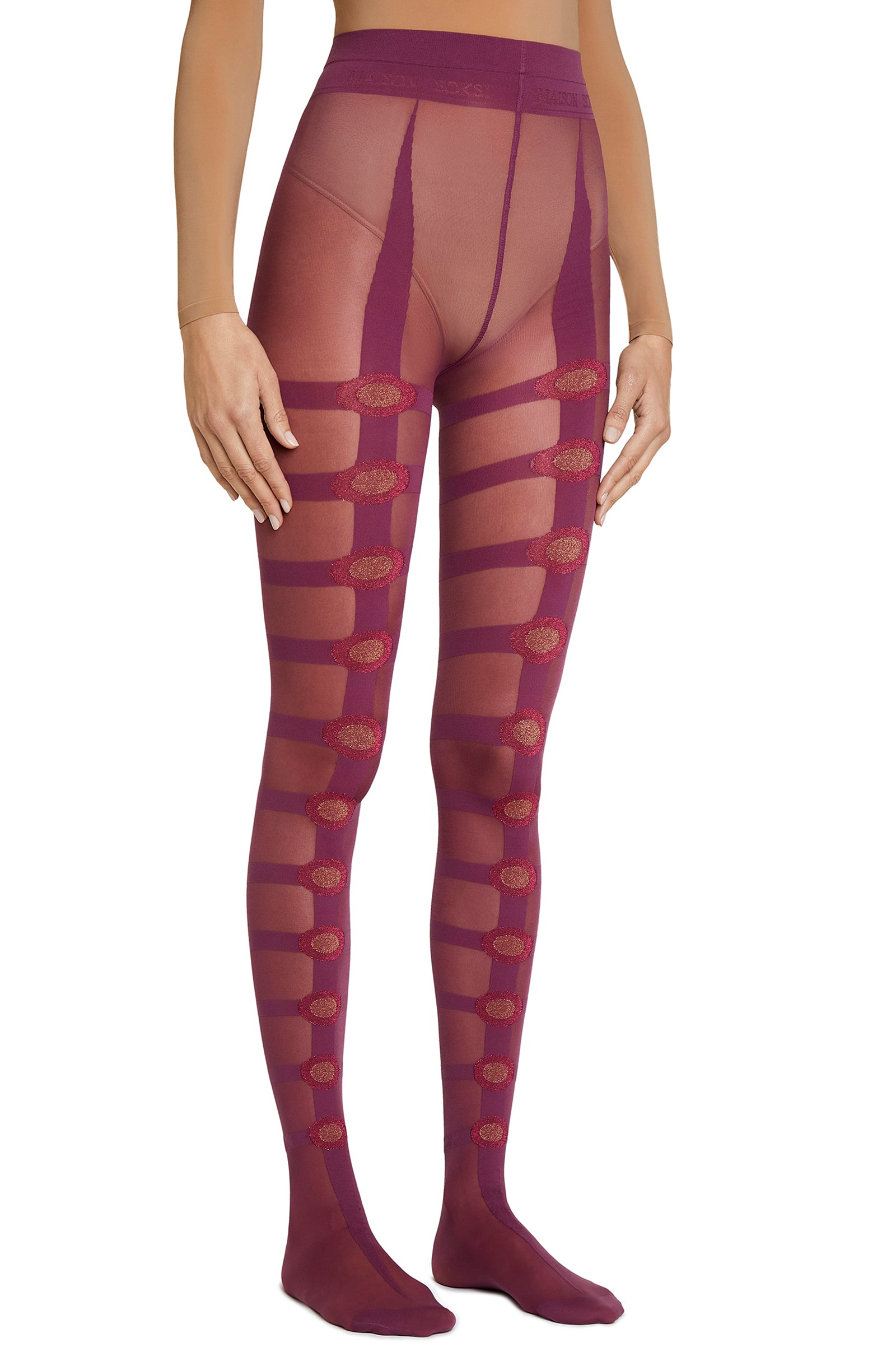 Breakfast at Tiffany’s – Bordeaux, Red Auburn Tights