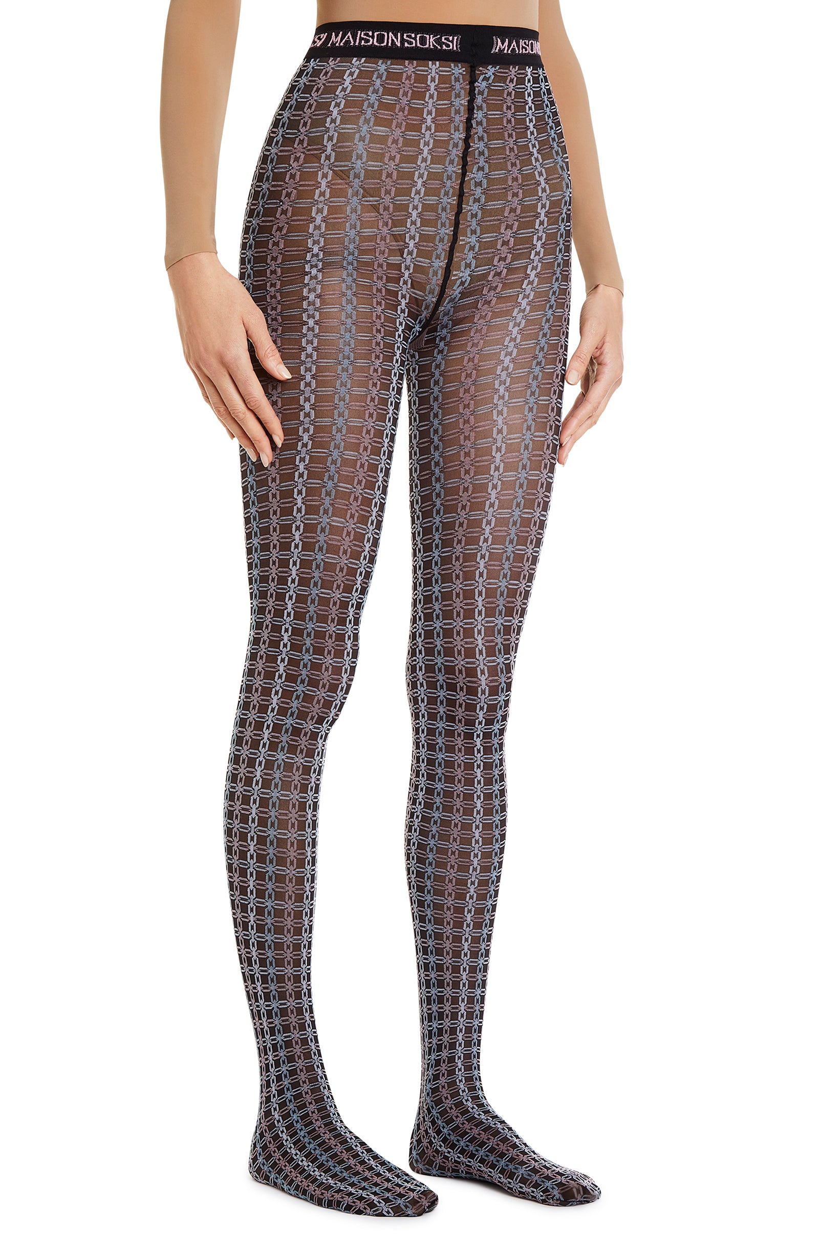 Coco – Black, Blue, Multicolour Tights