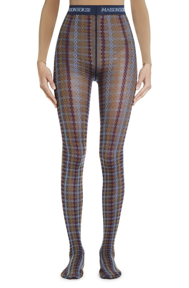 Coco – Blue, Red, Multicolour Tights