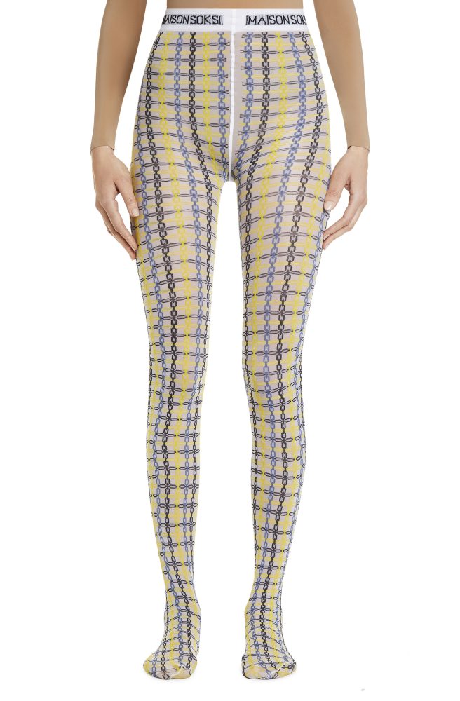 Coco – White, Yellow, Multicolour Tights