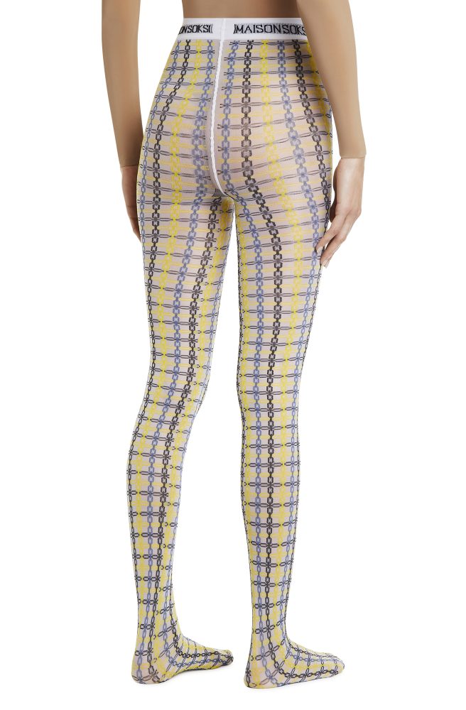 Coco – White, Yellow, Multicolour Tights