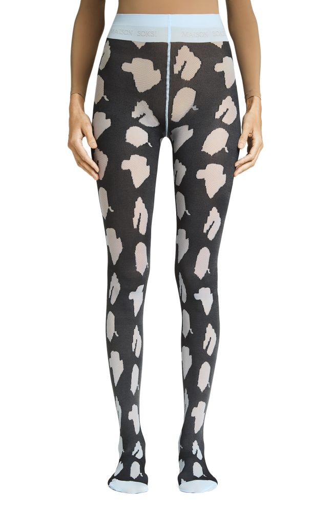 Crazy For It – Black, Light Blue Tights