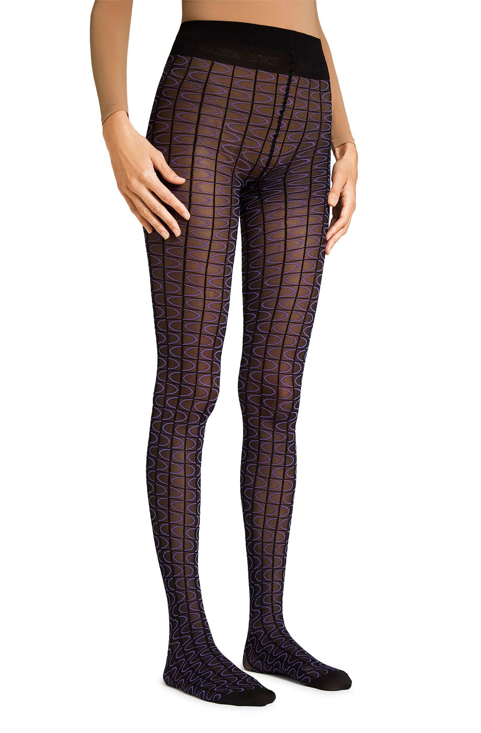 Cuckoo – Black, Purple Tights