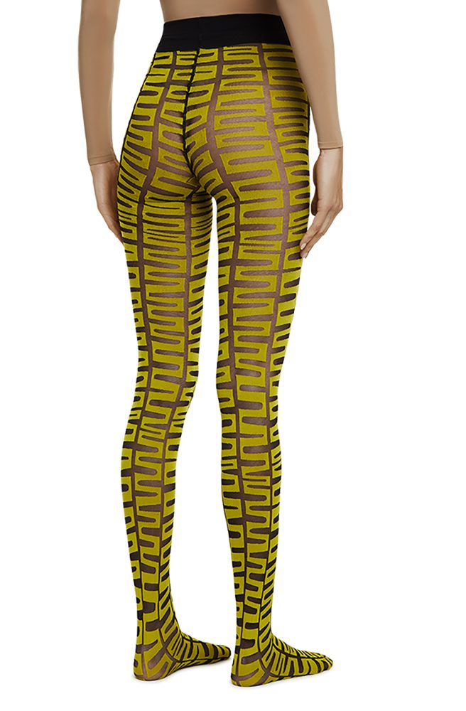 Endless – Black, Vintage Yellow Tights