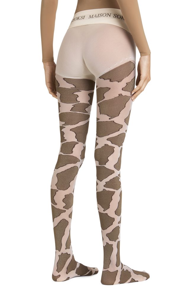 Etna – Light Brown, Gold Tights