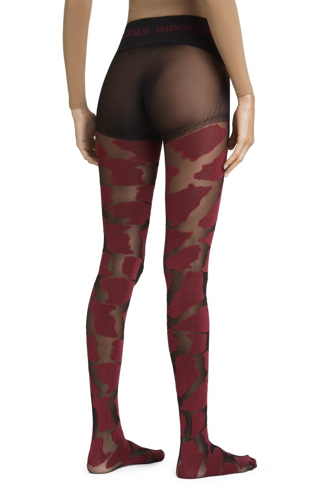 Etna – Black, Red Tights