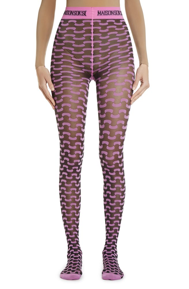 Fluid – Black, Pink Tights
