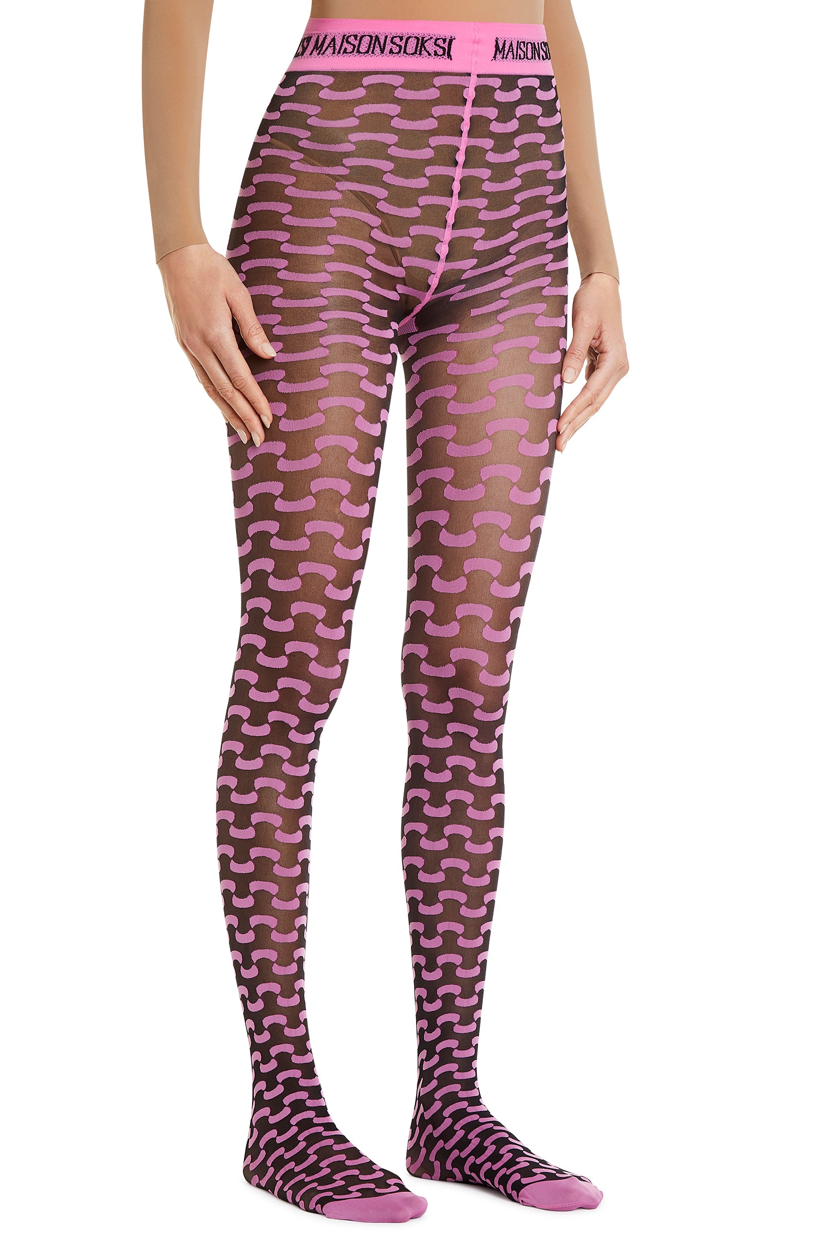 Fluid – Black, Pink Tights