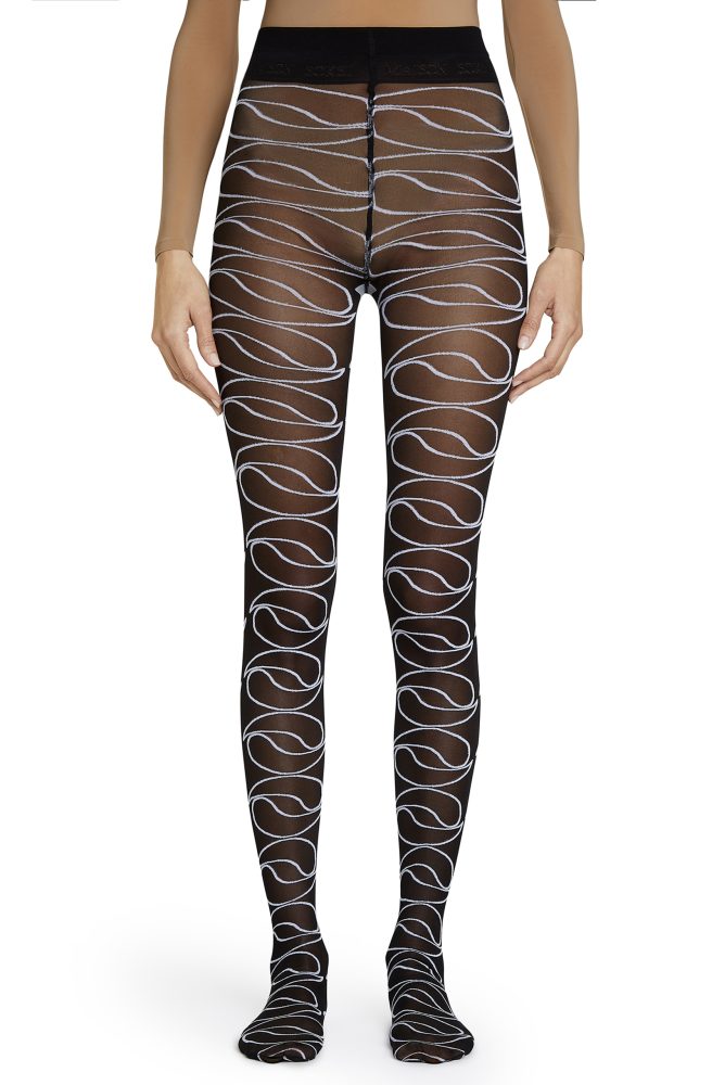 Haute Couture – Black, White Tights