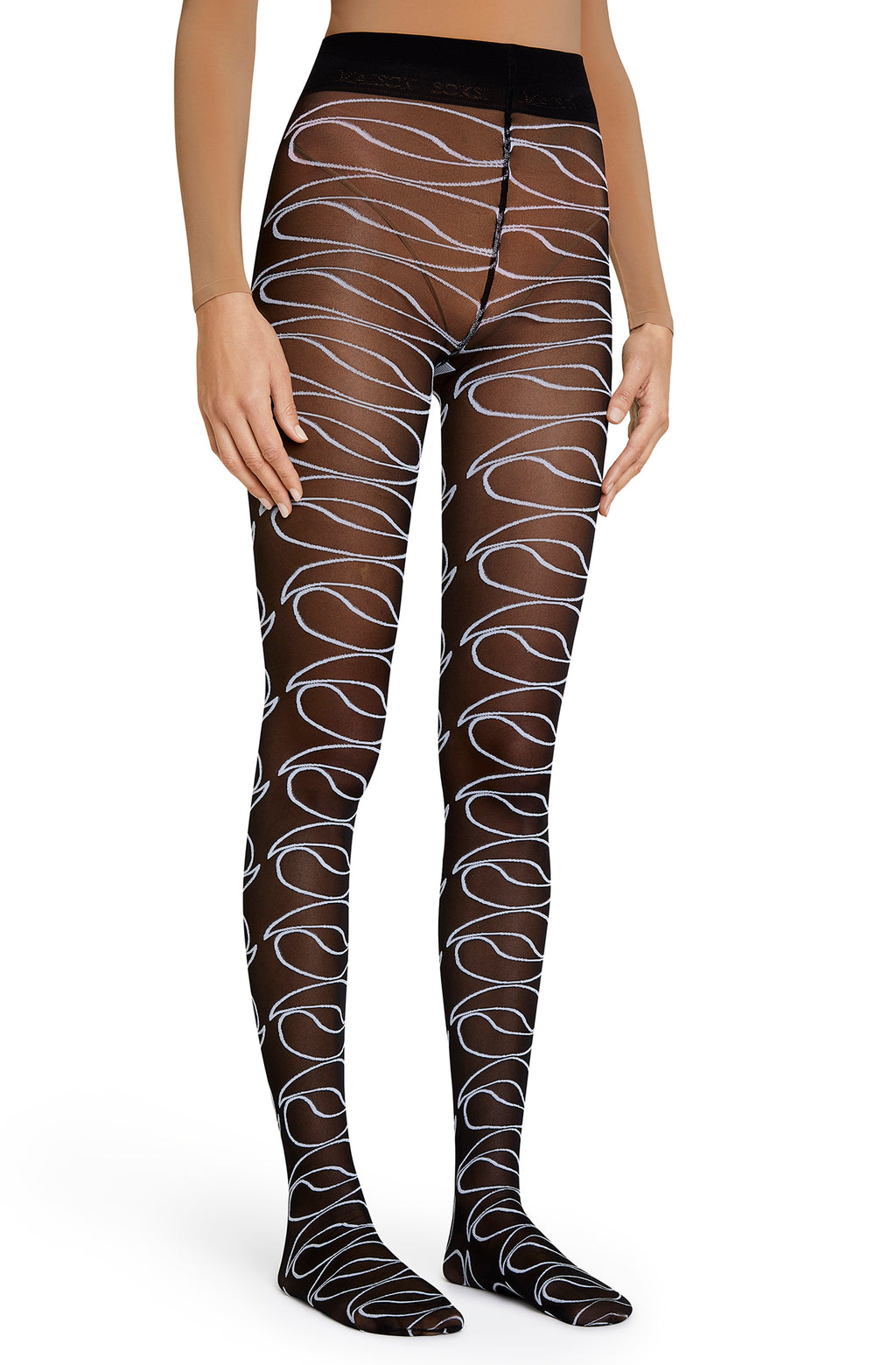 Haute Couture – Black, White Tights