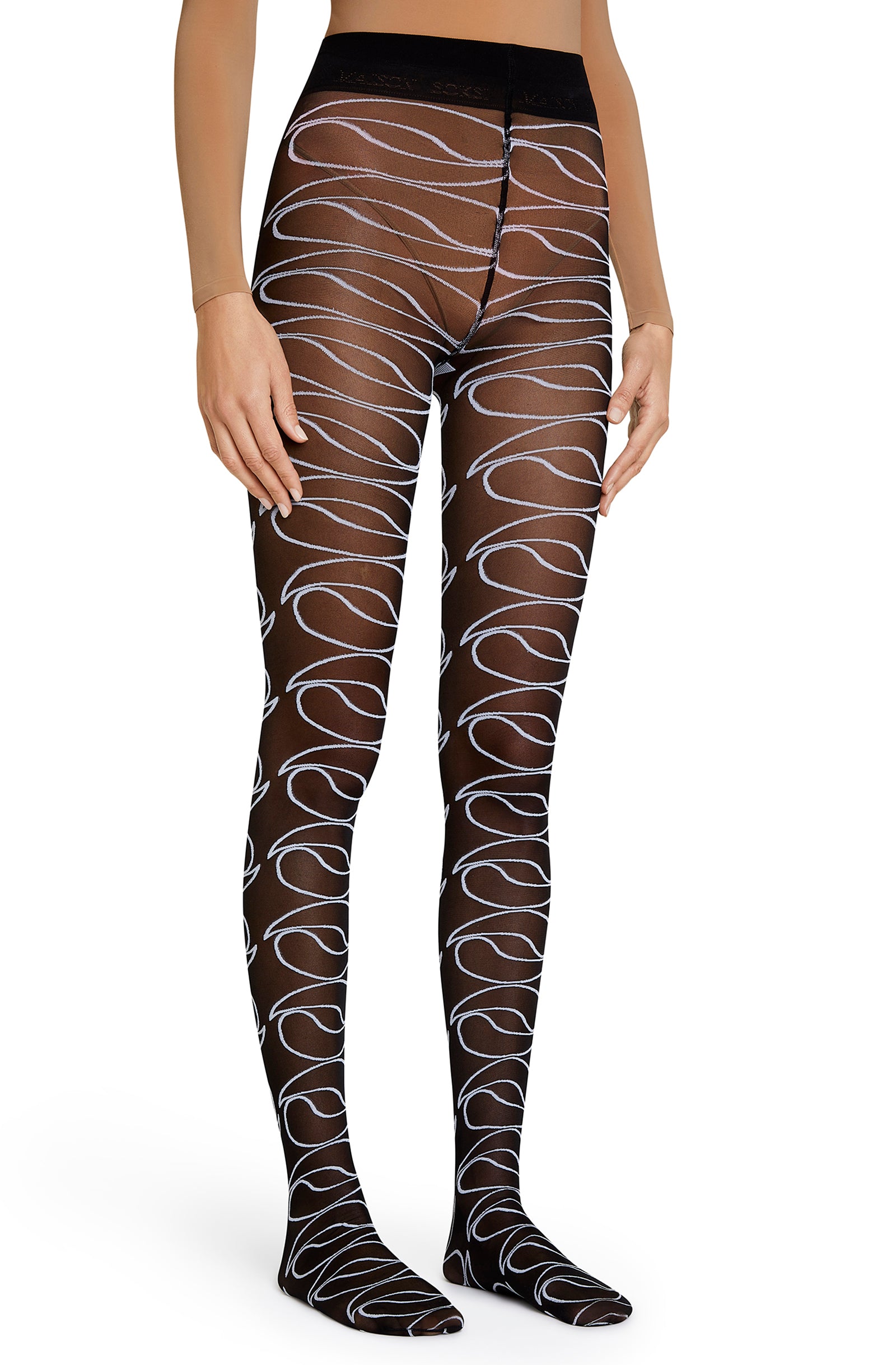 Haute Couture – Black, White Tights