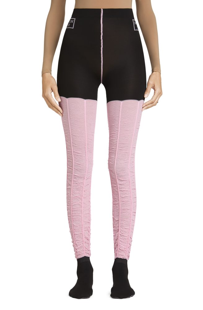 Honey High – Black, Candy Pink Tights