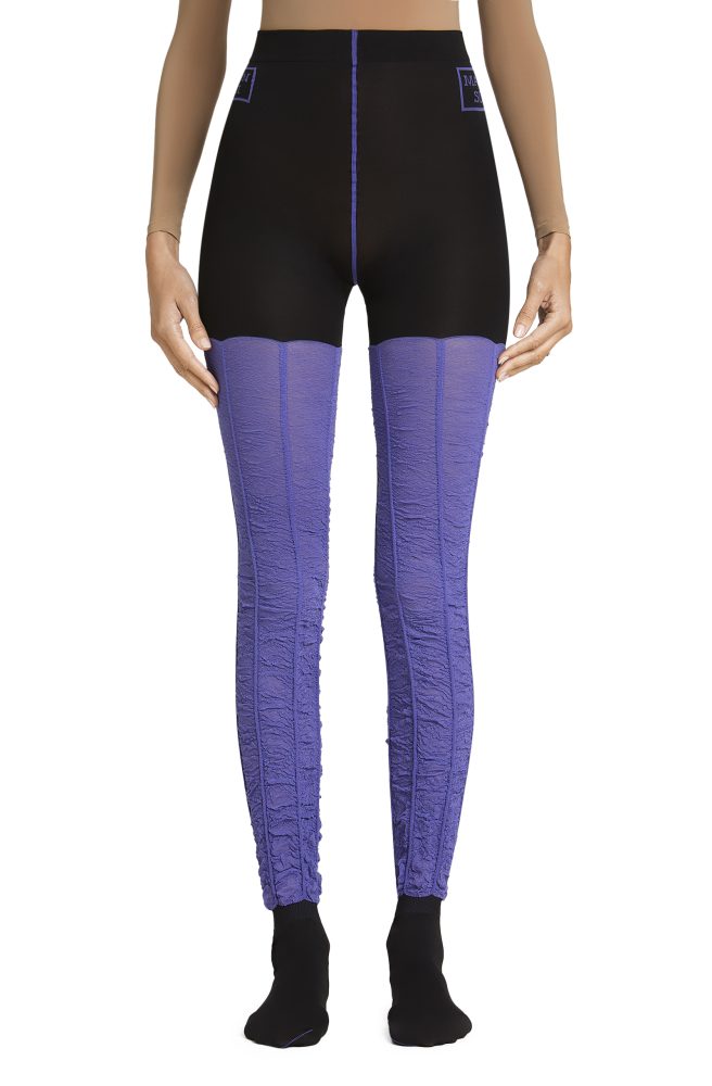Honey High – Black, Purple Tights