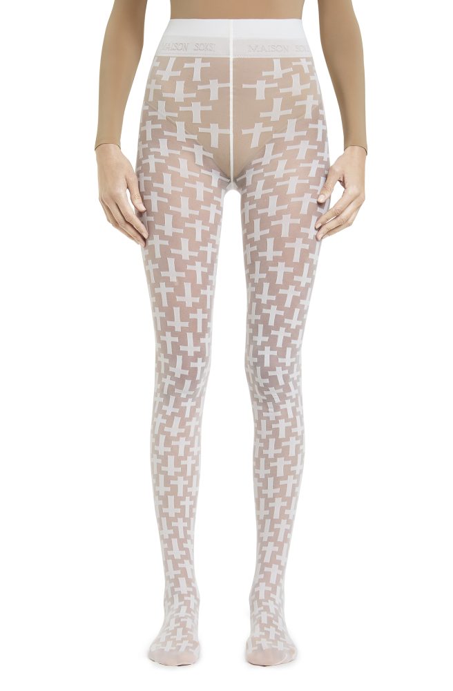 Cross – Off White Tights