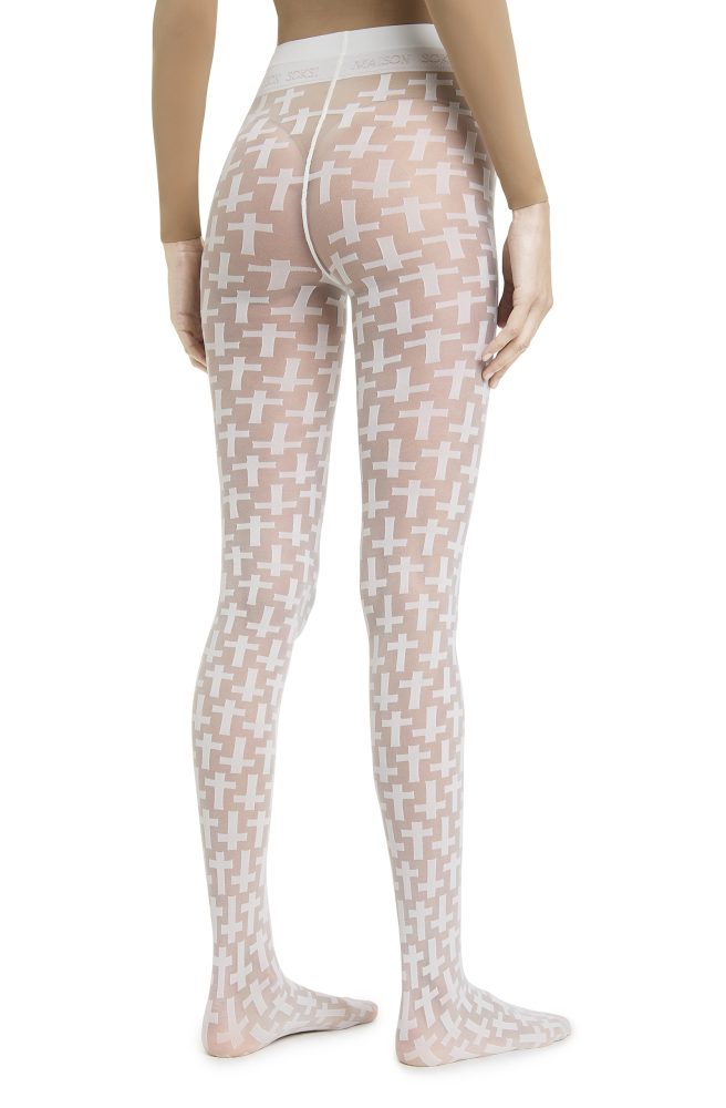 Cross – Off White Tights