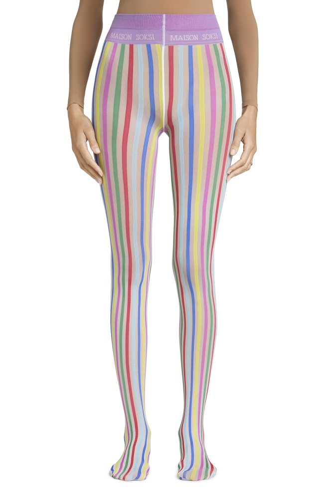 Interloper – Multicolour, White Tights
