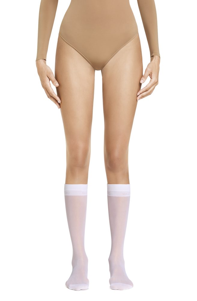 MS Knee-Highs – Optic White Socks