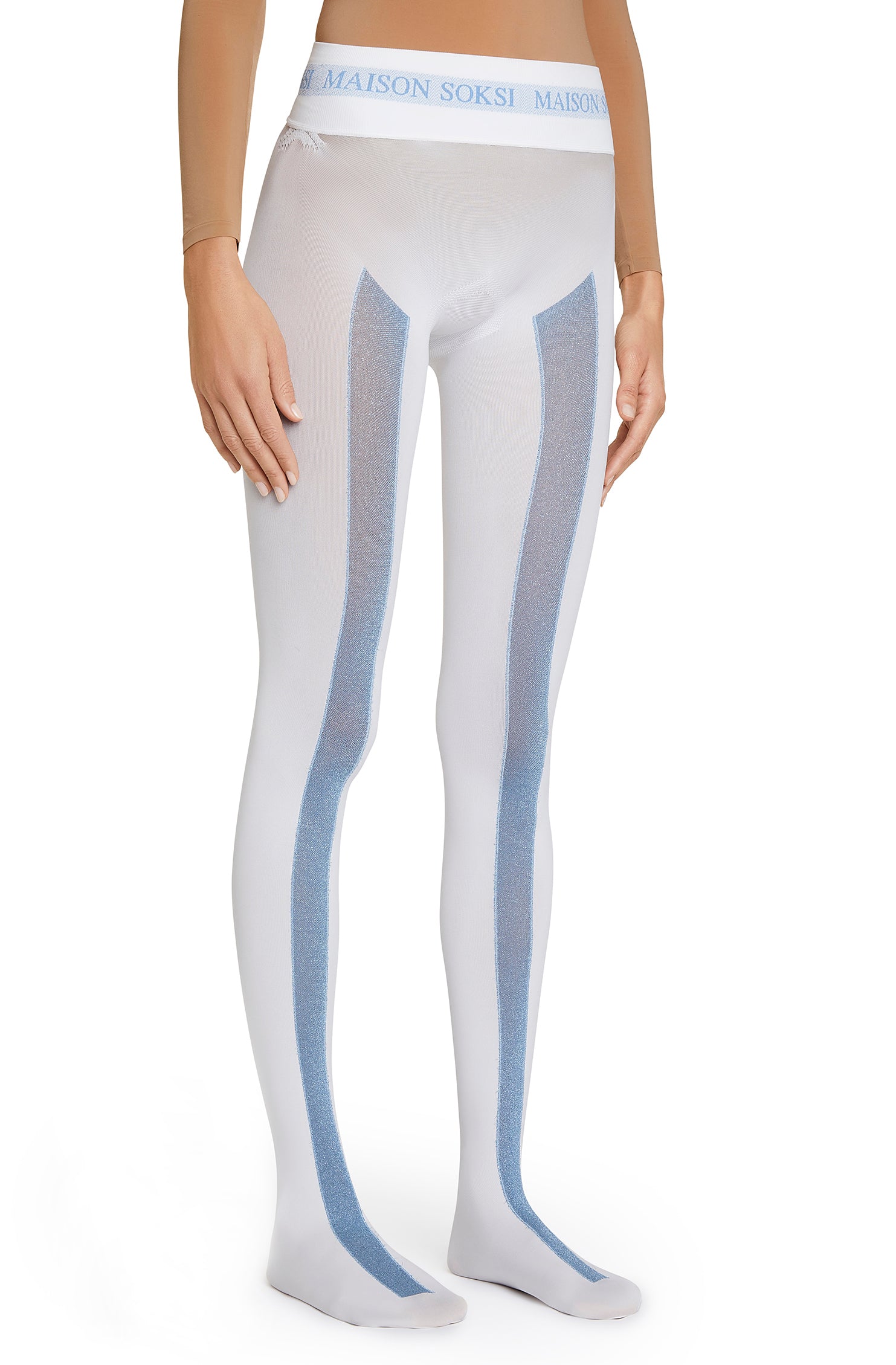 Rinzen – Light Blue, White Tights