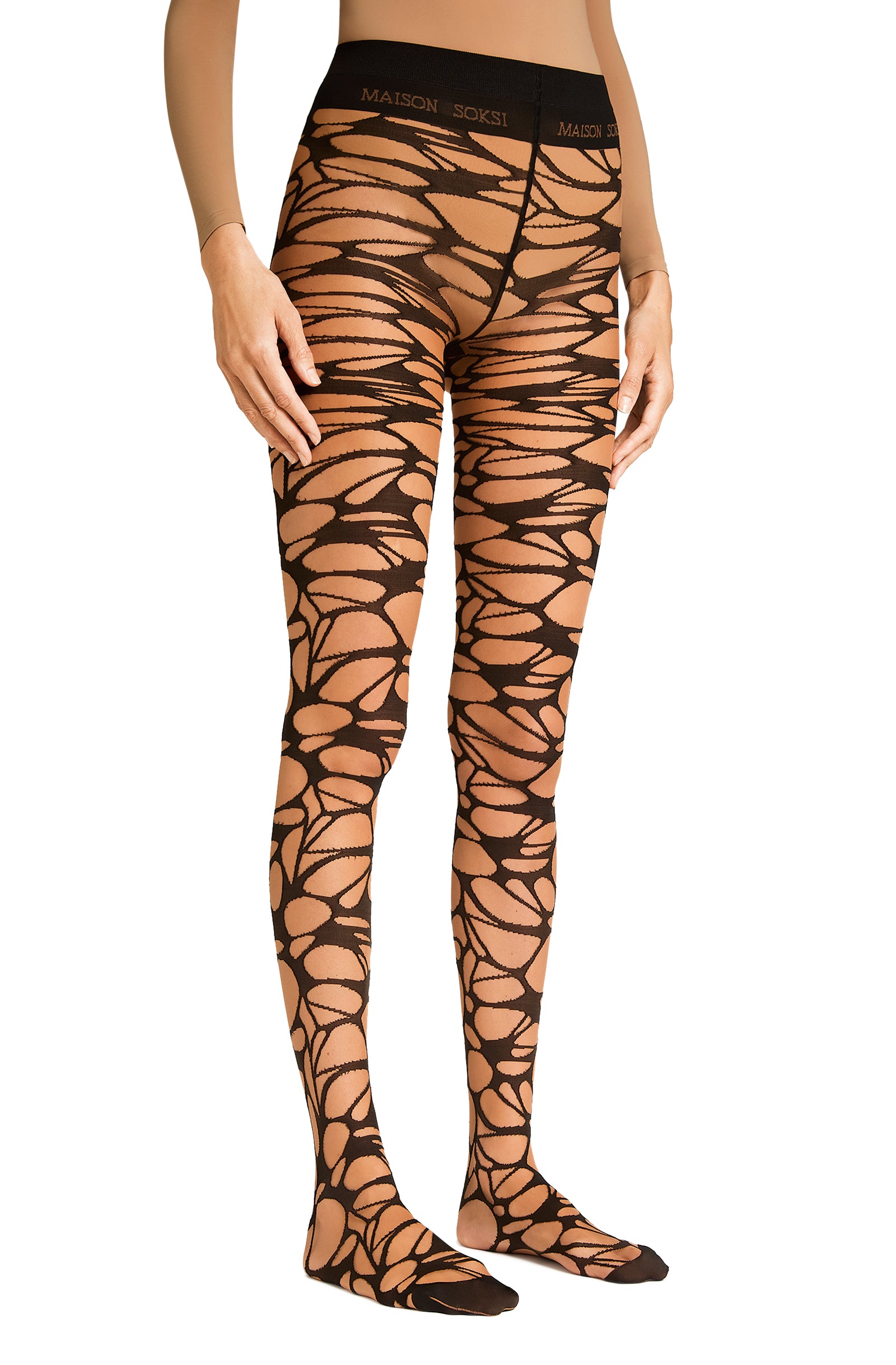 Nancy Spungen – Black, Nude Tights
