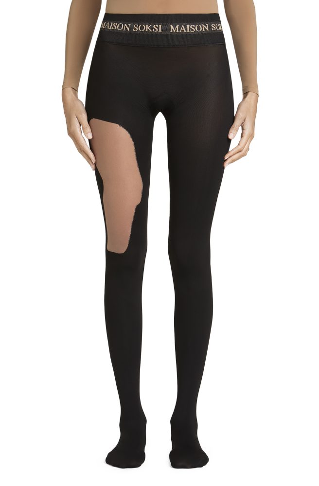 Natural State – Nude, Black Tights