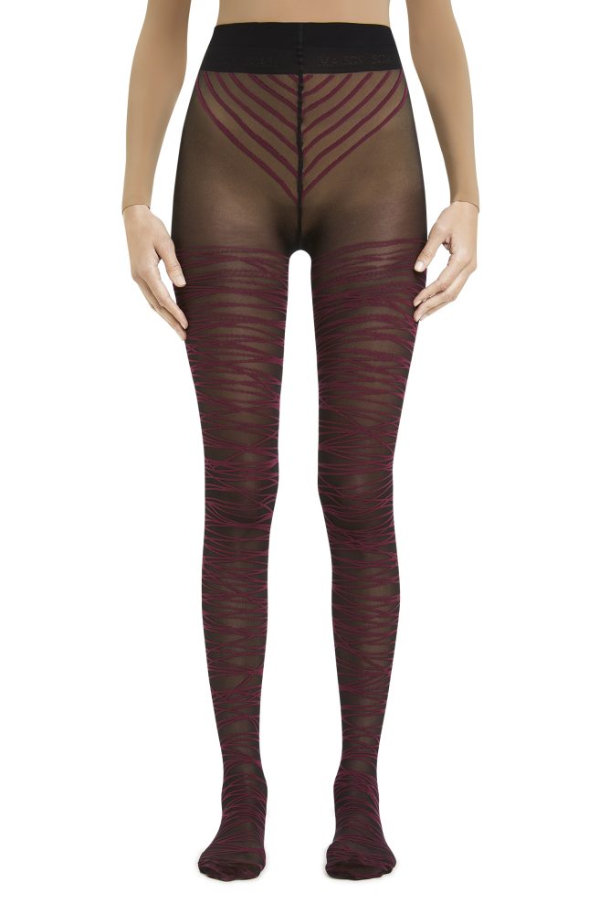 Neuromancer – Black, Bordeaux Tights