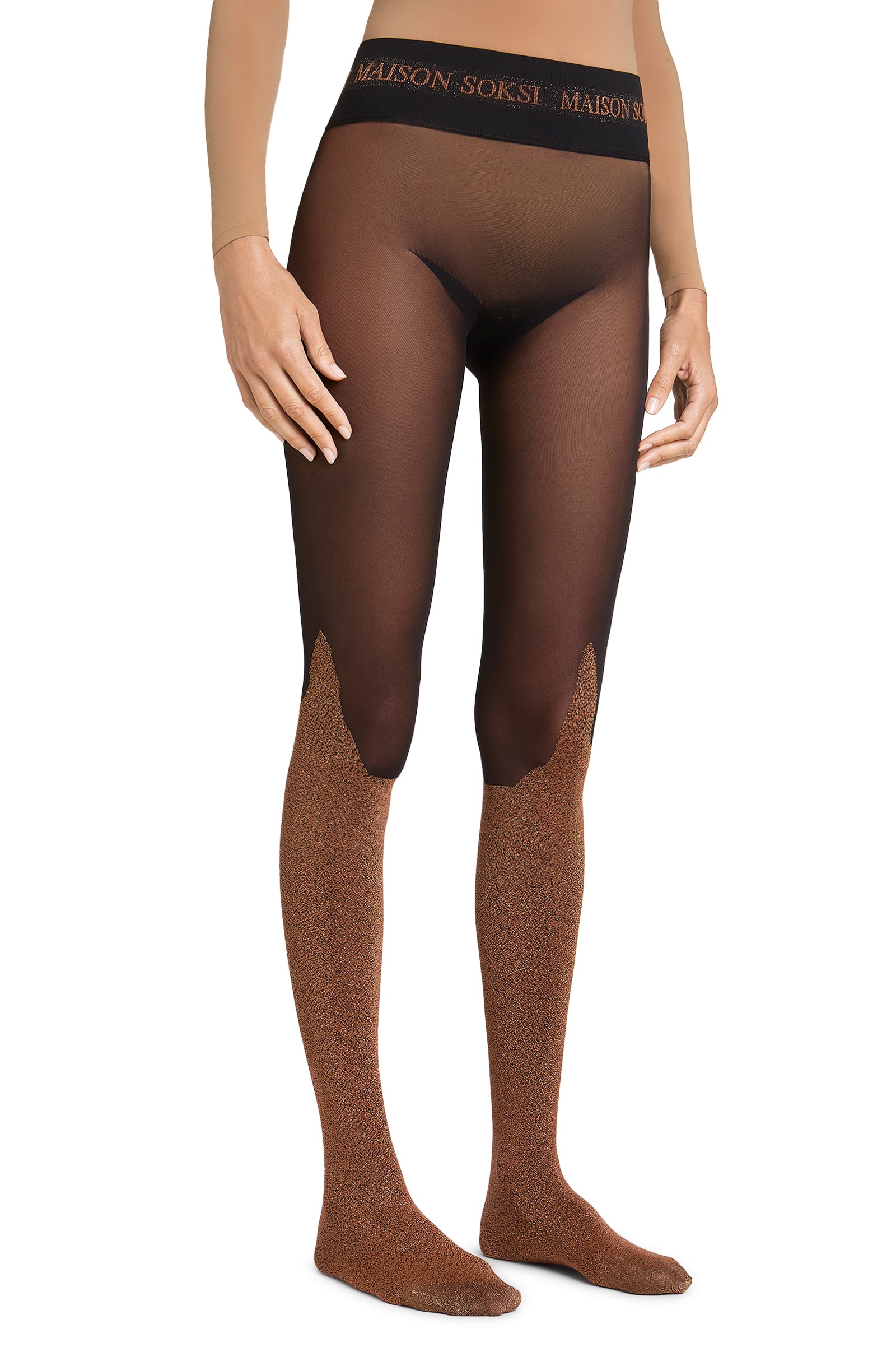Omen – Gold, Black Tights