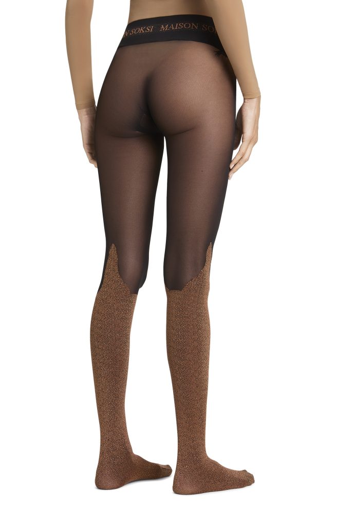 Omen – Gold, Black Tights