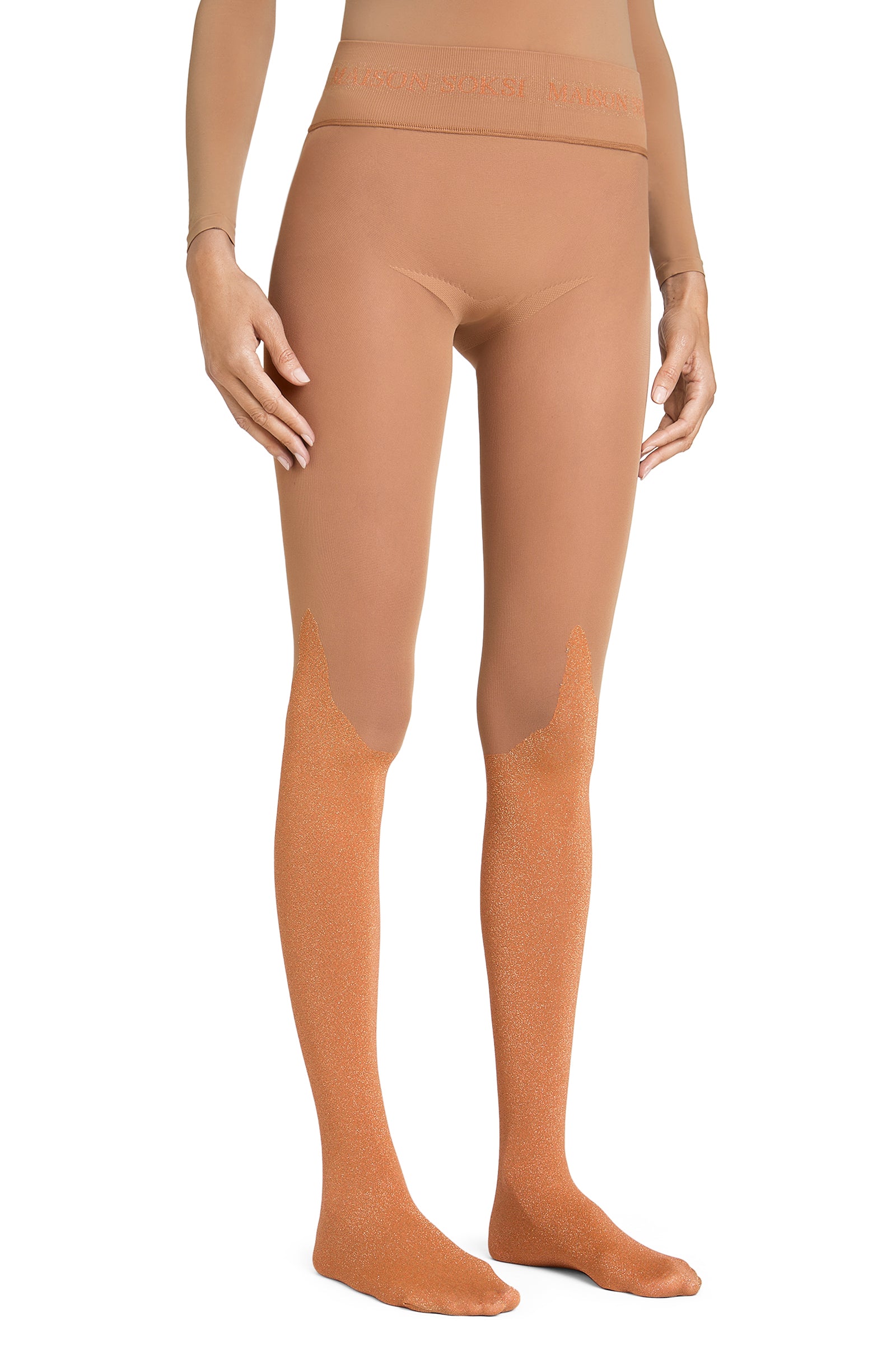 Omen – Gold, Naturel Tights