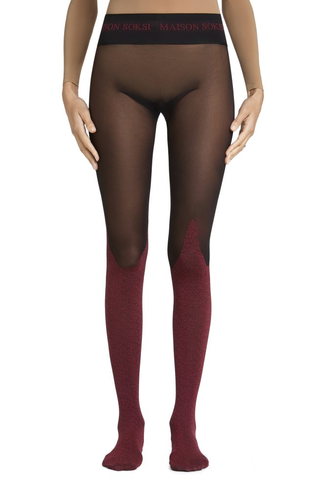 Omen – Red, Black Tights